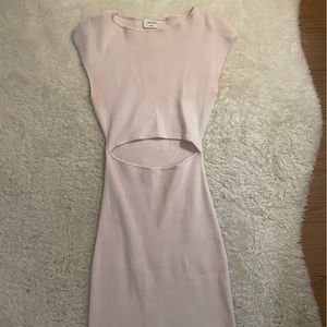 ARITZIA Cut-Out Knit Mini Dress